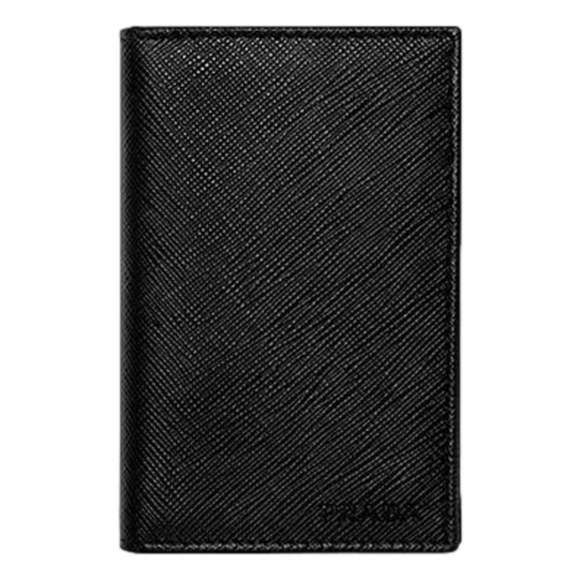 Prada Mens Saffiano Leather Vertical Card Black - Picture 5 of 8